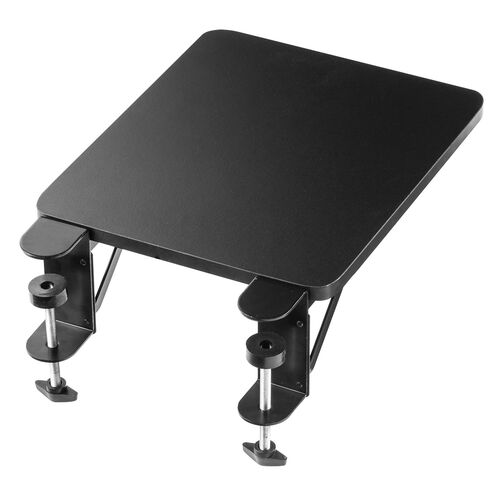 デスク拡張 折りたたみテーブル（デスクエクステンダー・天板拡張 ・後付け・クランプ固定・アームレスト・幅25cm・奥行き30cm）