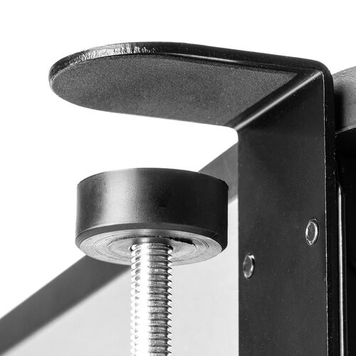 デスクエクステンダー（デスク拡張・折りたたみテーブル・天板拡張・後付け・クランプ固定・キーボードトレー・幅55cm・奥行き25cm）