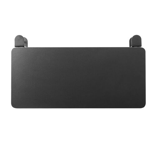 デスクエクステンダー（デスク拡張・折りたたみテーブル・天板拡張・後付け・クランプ固定・キーボードトレー・幅55cm・奥行き25cm）