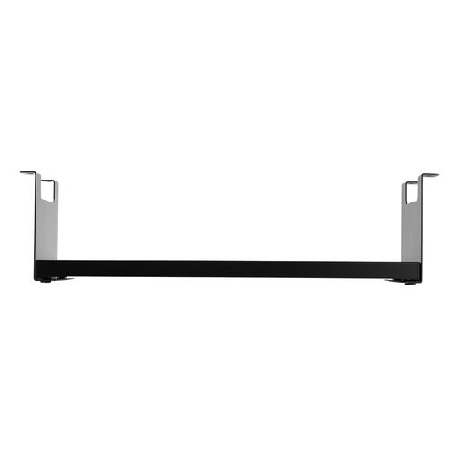 デスク下収納ラック（後付け・木ネジ固定・天板下収納トレー・デスク設置・書類・小物・ブラック）