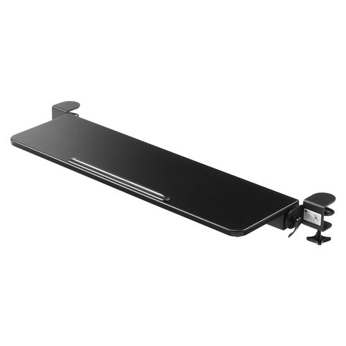 デスク拡張 折りたたみテーブル（後付け・デスクエクステンダー・クランプ固定・幅80cm・奥行き23cm）