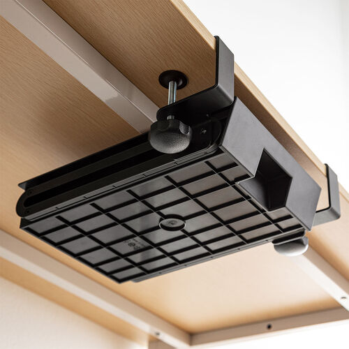 引き出し（コンパクトタイプ・クランプ式・後付・クランプ取付・穴あけ不要・デスク下・小物収納・整理・耐荷重3kg・ブラック）