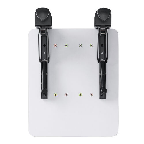 デスクエクステンダー（机・天板拡張・後付・折りたたみ・机拡張・テーブル拡張・クランプ固定・アームレスト・幅25cm・奥行30cm・ブラック）