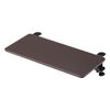 【アウトレット】デスクエクステンダー（机・天板拡張・後付・折りたたみ・テーブル拡張・クランプ固定・キーボードトレー・幅55cm・奥行25cm・ブラウン）