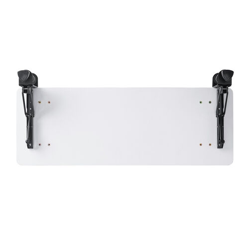 デスクエクステンダー（机・天板拡張・後付・折りたたみ・テーブル拡張・クランプ固定・キーボードトレー・幅70cm・奥行25cm・ブラック）