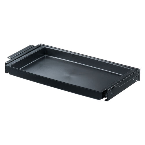 デスク下収納ボックス（引き出し・後付け・木ネジ固定・幅42.3cm・A4対応・デスク設置・書類・小物・ドロワー・ブラック・Sサイズ）