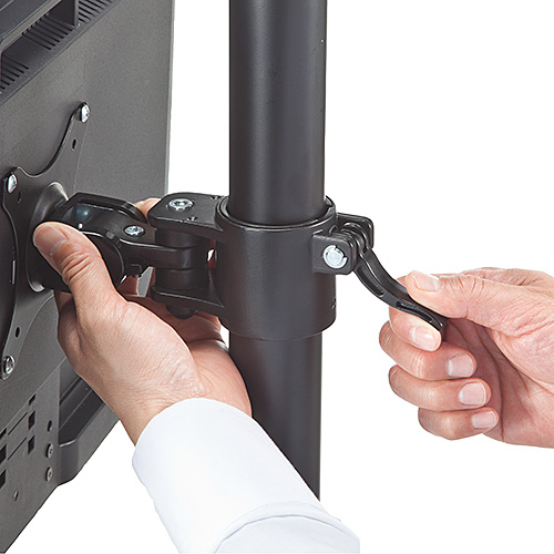 デュアルモニターアーム｜30インチ・スリムクランプ・上下/左右/回転