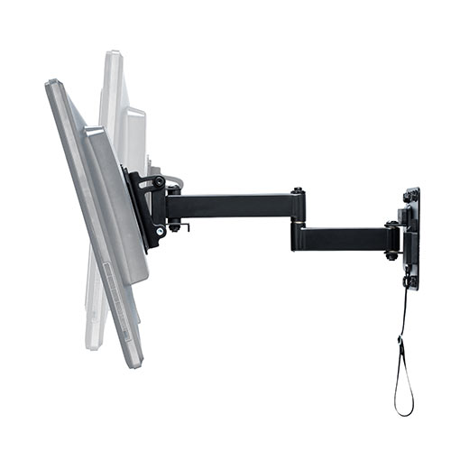 壁面モニターアーム(3関節・壁付・省スペース・27インチ設置・ロック