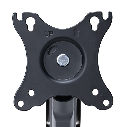 モニターアーム ディスプレイアーム スプリング式 机固定 クランプ固定 耐荷重2～13kg対応 27インチ対応 ブラック