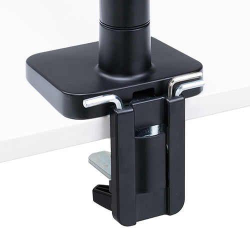 モニターアーム ディスプレイアーム スプリング式 机固定 クランプ固定 耐荷重2～13kg対応 27インチ対応 ブラック