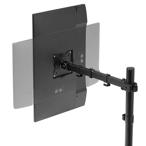 水平3関節モニターアーム ディスプレイアーム クランプ固定 32インチ対応 PCモニター設置