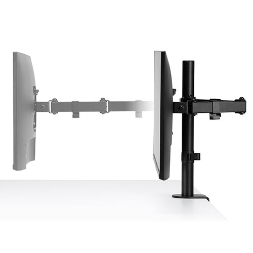 水平3関節モニターアーム ディスプレイアーム クランプ固定 32インチ対応 PCモニター設置