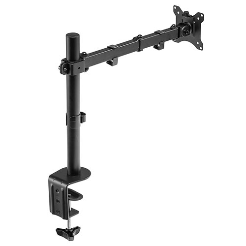 水平3関節モニターアーム ディスプレイアーム クランプ固定 32インチ対応 PCモニター設置