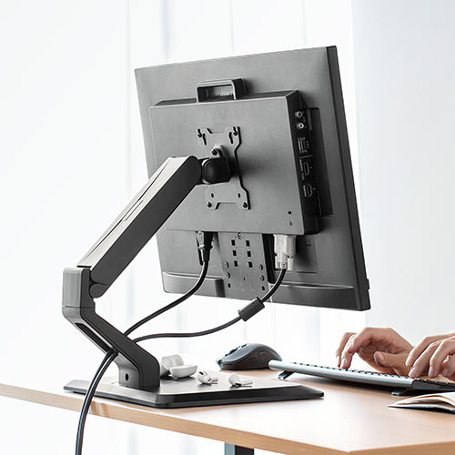 モニターアーム 置き型 ガス圧 2～10kg VESA モニタースタンド ディスプレイアーム ディスプレイスタンド ガススプリング式