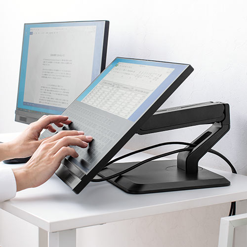 モニターアーム 置き型 ガス圧 2～10kg VESA モニタースタンド ディスプレイアーム ディスプレイスタンド ガススプリング式