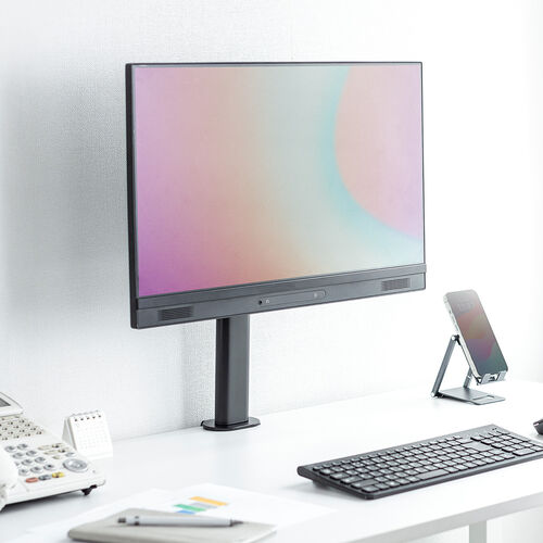 モニターアーム（クランプ・ディスプレイアーム・1画面・最大32インチ・高さ調整対応・耐荷重10kg）