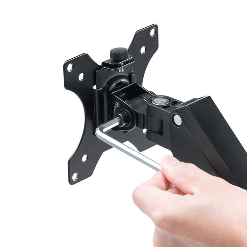 モニターアーム（シングル・ガス・32インチ・上下・左右・耐荷重12kgまで対応 ）