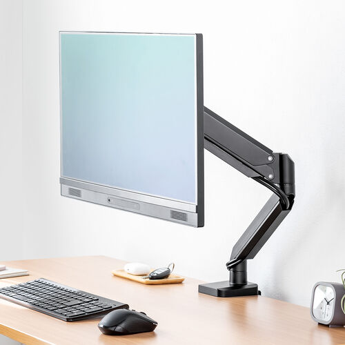 モニターアーム（シングル・ガス・32インチ・上下・左右・耐荷重12kgまで対応 ）