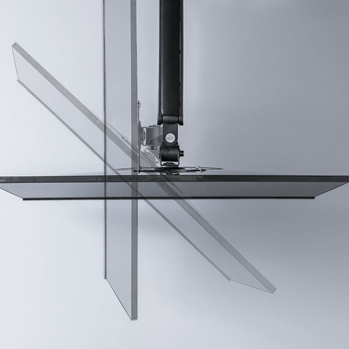 モニターアーム（ディスプレイアーム・シングルアーム・32インチ対応・耐荷重2～8kgまで・クランプ・無段階調節・メカニカルスプリング式・メディア掲載） LAC006