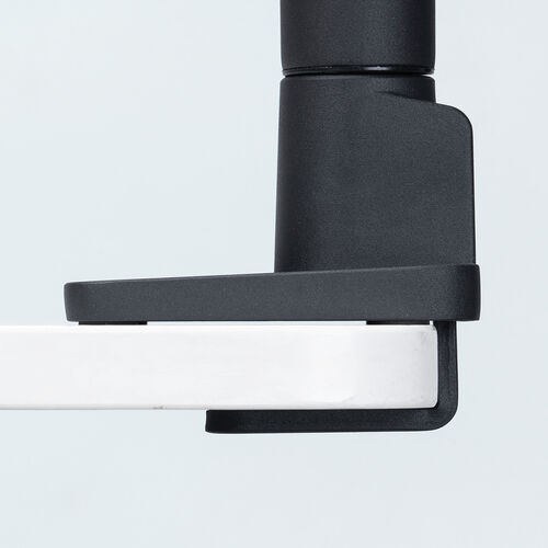 モニターアーム（シングルアーム・薄型クランプ・32インチ対応・ガススプリング式・耐荷重1～15kg・ブラック）