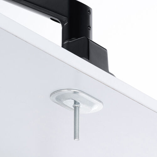 モニターアーム（ディスプレイアーム・シングル・クランプ取り付け・40インチ対応・2～12kg対応・ブラック）