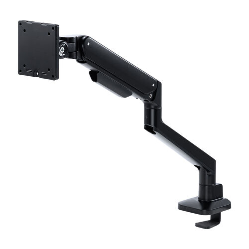 モニターアーム（ディスプレイアーム・シングル・クランプ取り付け・40インチ対応・2～12kg対応・ブラック）