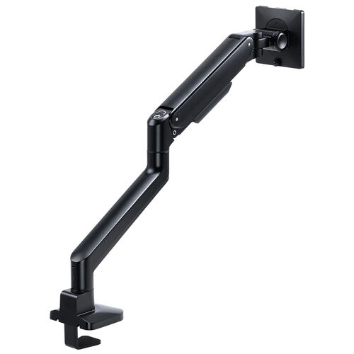 モニターアーム（ディスプレイアーム・シングル・クランプ取り付け・40インチ対応・2～12kg対応・ブラック）