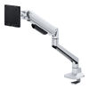 モニターアーム（ディスプレイアーム・シングル・クランプ取り付け・40インチ対応・2～12kg対応・シルバー）