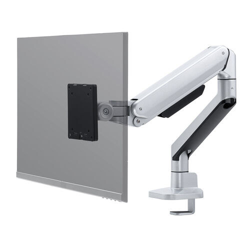 モニターアーム（ディスプレイアーム・シングル・クランプ取り付け・40インチ対応・2～12kg対応・シルバー）