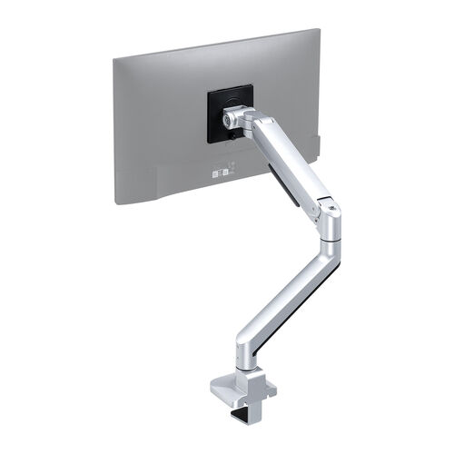 モニターアーム（ディスプレイアーム・シングル・クランプ取り付け・40インチ対応・2～12kg対応・シルバー）