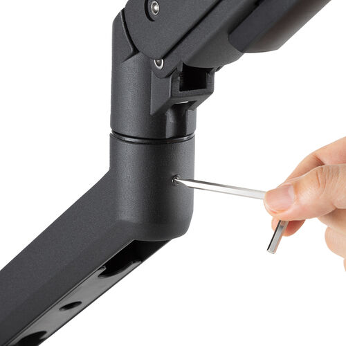 モニターアーム（デュアル・32インチ対応・クランプ・ハンドル付・ガス圧・耐荷重9kg・ブラック） EZ1-LACD005BK サンワサプライ