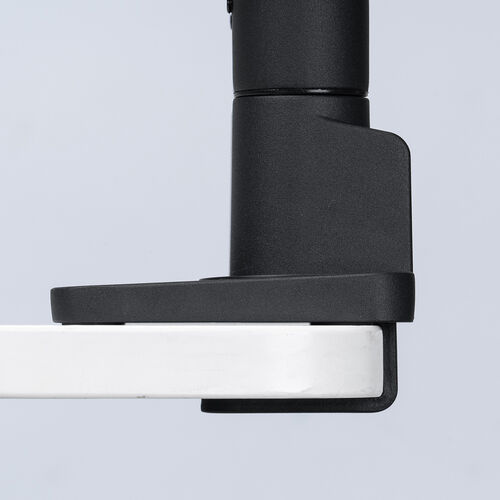 モニターアーム（デュアル・2画面・薄型クランプ・32インチ対応・ガススプリング式・耐荷重1～15kg・ブラック）