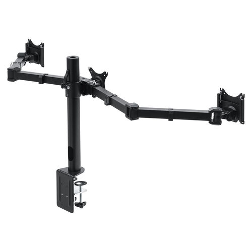 モニターアーム（3画面・トリプルディスプレイ・27インチ対応・横並び・クランプ・3台）