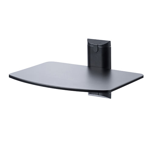 壁掛けラック（壁設置用棚・AV棚・プレーヤー設置・スピーカー棚・ブラック）