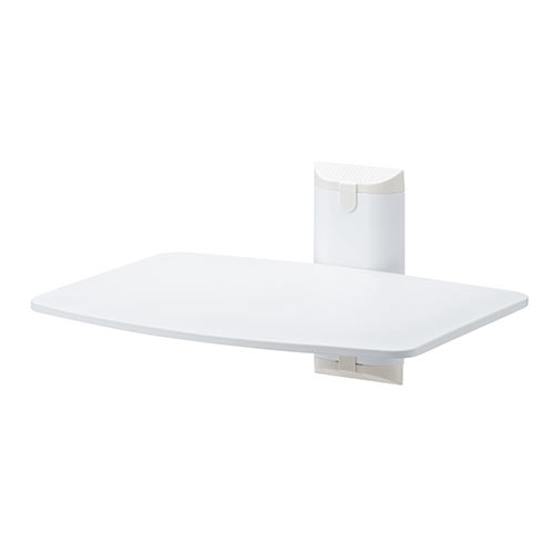 壁掛けラック（壁設置用棚・AV棚・プレーヤー設置・スピーカー棚・スチール・ホワイト）