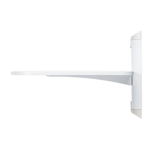 壁掛けラック（壁設置用棚・AV棚・プレーヤー設置・スピーカー棚・スチール・ホワイト）