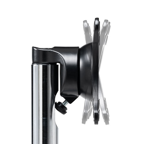 モニタースタンド（床置き・高さ角度調整・小型・サイネージ・27インチ対応・VESA対応・耐荷重15kg）