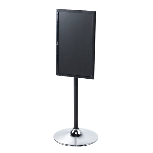 モニタースタンド（床置き・高さ角度調整・小型・サイネージ・27インチ対応・VESA対応・耐荷重15kg）