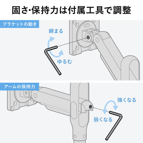 モニタースタンド（床置き・32インチ・キャスター付・ガス圧モニター・高さ調整・耐荷重10kg）