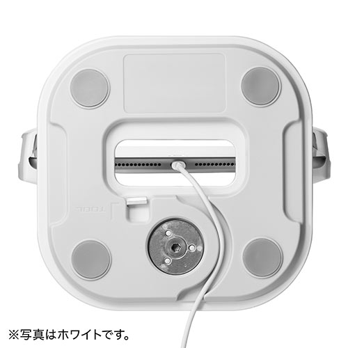 タブレットアームスタンド（6～13インチ対応・角度調整・回転可能・レジスタンド・ブラック）