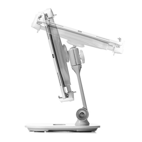 タブレットスタンド（iPad・アーム・回転・角度・高さ・アルミ）EZ1-LATAB013W サンワサプライ