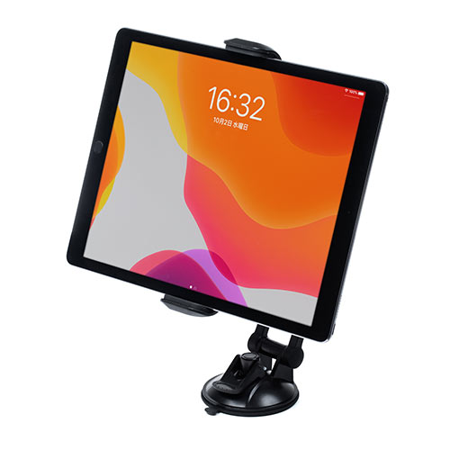 タブレットアーム（7~15インチ対応・吸盤取付・3関節・角度調整・回転可能・レジスタンド・POSレジ）