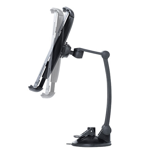 タブレットアーム（7~15インチ対応・吸盤取付・3関節・角度調整・回転可能・レジスタンド・POSレジ）