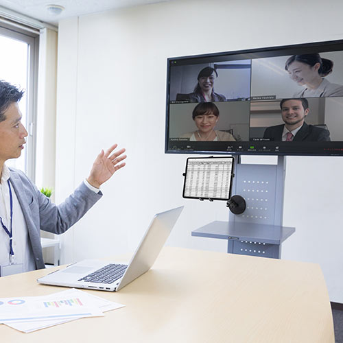 タブレットアーム（マグネット取り付け・壁掛け・iPad・磁石・7～11インチ対応・冷蔵庫・黒板・ホワイトボード） LATAB020 サンワサプライ