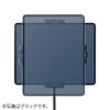 タブレットアームスタンド 寝ながら 12.9インチ対応 クランプ ホワイト EZ1-LATAB021W