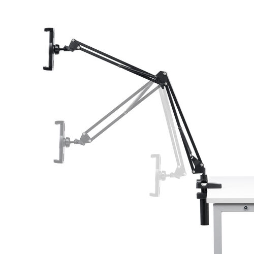 タブレットアームスタンド（寝ながら・アーム・スマホアーム・クランプ固定式・3関節・ベッドサイド取付可能・寝ながら・360度回転）