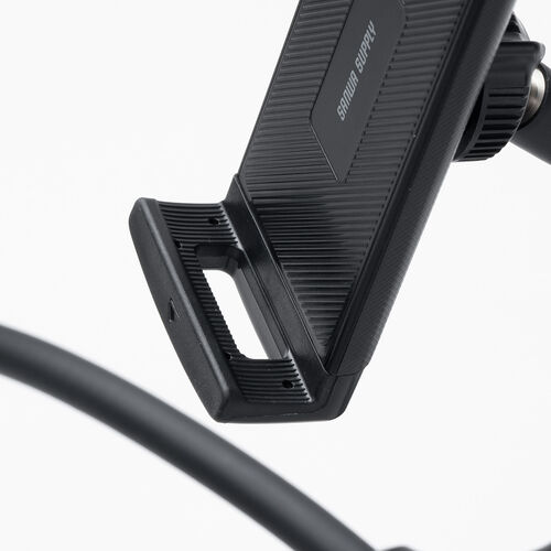 タブレットスタンド（寝ながら・タブレットアーム・フレキシブル・4本脚・iPhone・iPad・タブレット対応・動画視聴・ブラック）