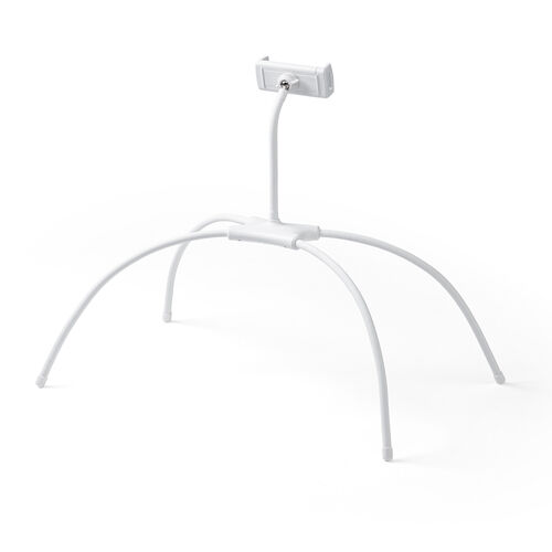 タブレットスタンド（寝ながら・タブレットアーム・フレキシブル・4本脚・iPhone・iPad・タブレット対応・動画視聴・ホワイト）