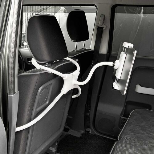 タブレットスタンド（寝ながら・タブレットアーム・フレキシブル・4本脚・iPhone・iPad・タブレット対応・動画視聴・ホワイト）