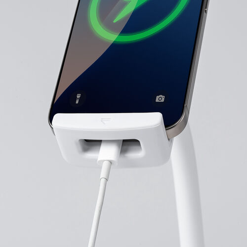 タブレットスタンド（寝ながら・タブレットアーム・フレキシブル・4本脚・iPhone・iPad・タブレット対応・動画視聴・ホワイト）